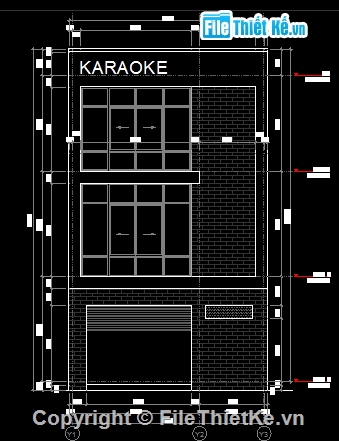 bản vẽ kiến trúc,bản vẽ phòng karaoke,thiết kế phòng karaoke